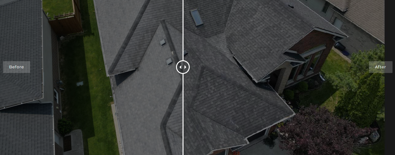 Roof Rejuvination Before and After 